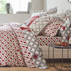 Bedlinnen Marlow, katoen met geometrische motieven