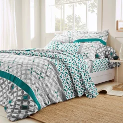 Bedlinnen Marlow, katoen met geometrische motieven