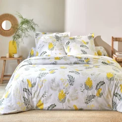 Bedlinnen Mimosa in katoen met bloemenprint