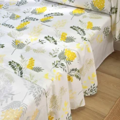 Bedlinnen Mimosa in katoen met bloemenprint