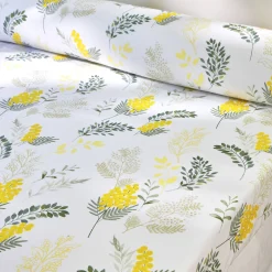 Bedlinnen Mimosa in katoen met bloemenprint