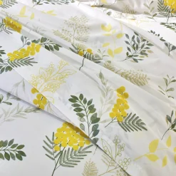 Bedlinnen Mimosa in katoen met bloemenprint