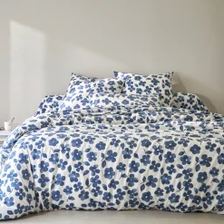Bedlinnen Petunia in bedrukt flanel