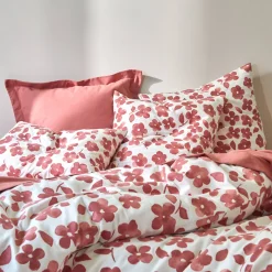 Bedlinnen Petunia in bedrukt flanel