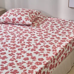 Bedlinnen Petunia in bedrukt katoen