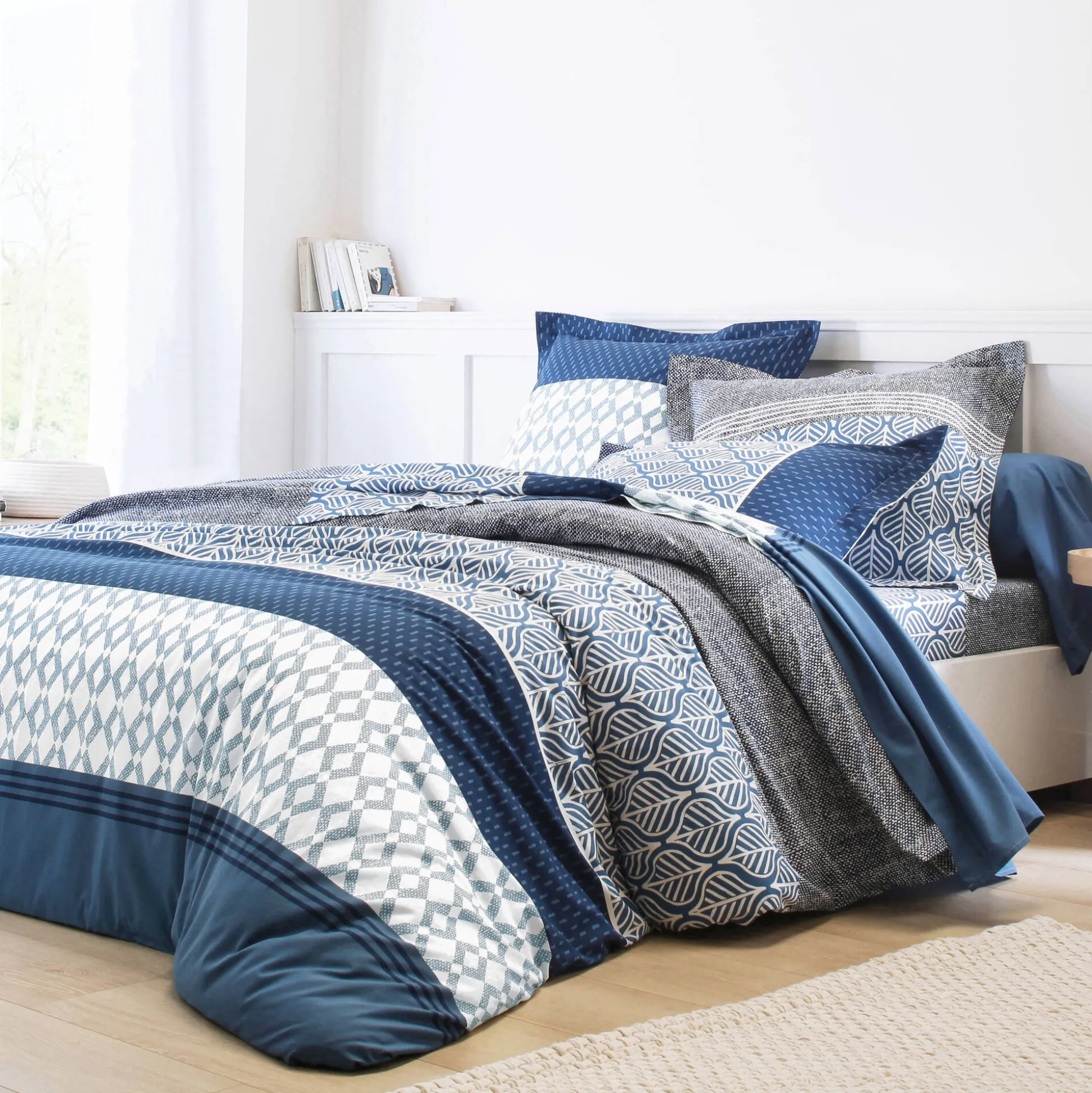 Bedlinnen Tommy in katoen met geometrische print