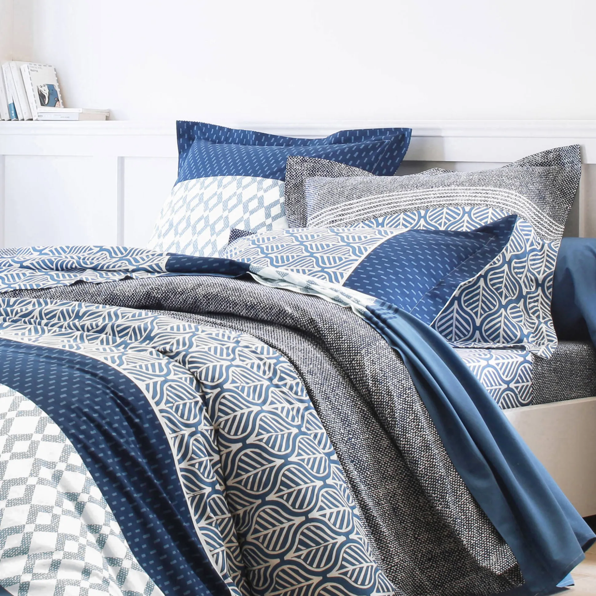 Bedlinnen Tommy in katoen met geometrische print