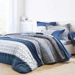 Bedlinnen Tommy in katoen met geometrische print