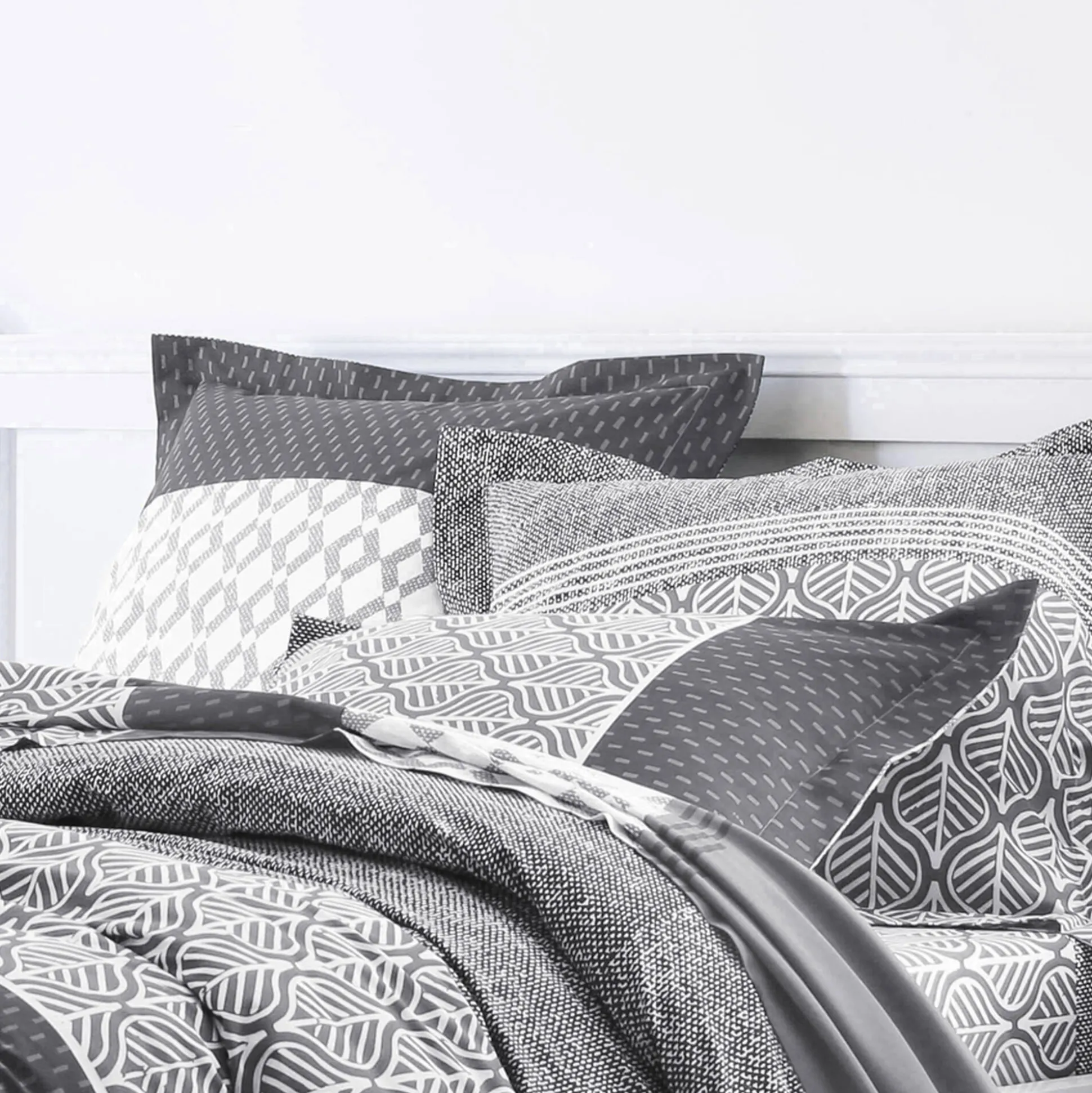 Bedlinnen Tommy in katoen met geometrische print