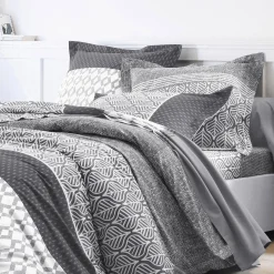 Bedlinnen Tommy in katoen met geometrische print