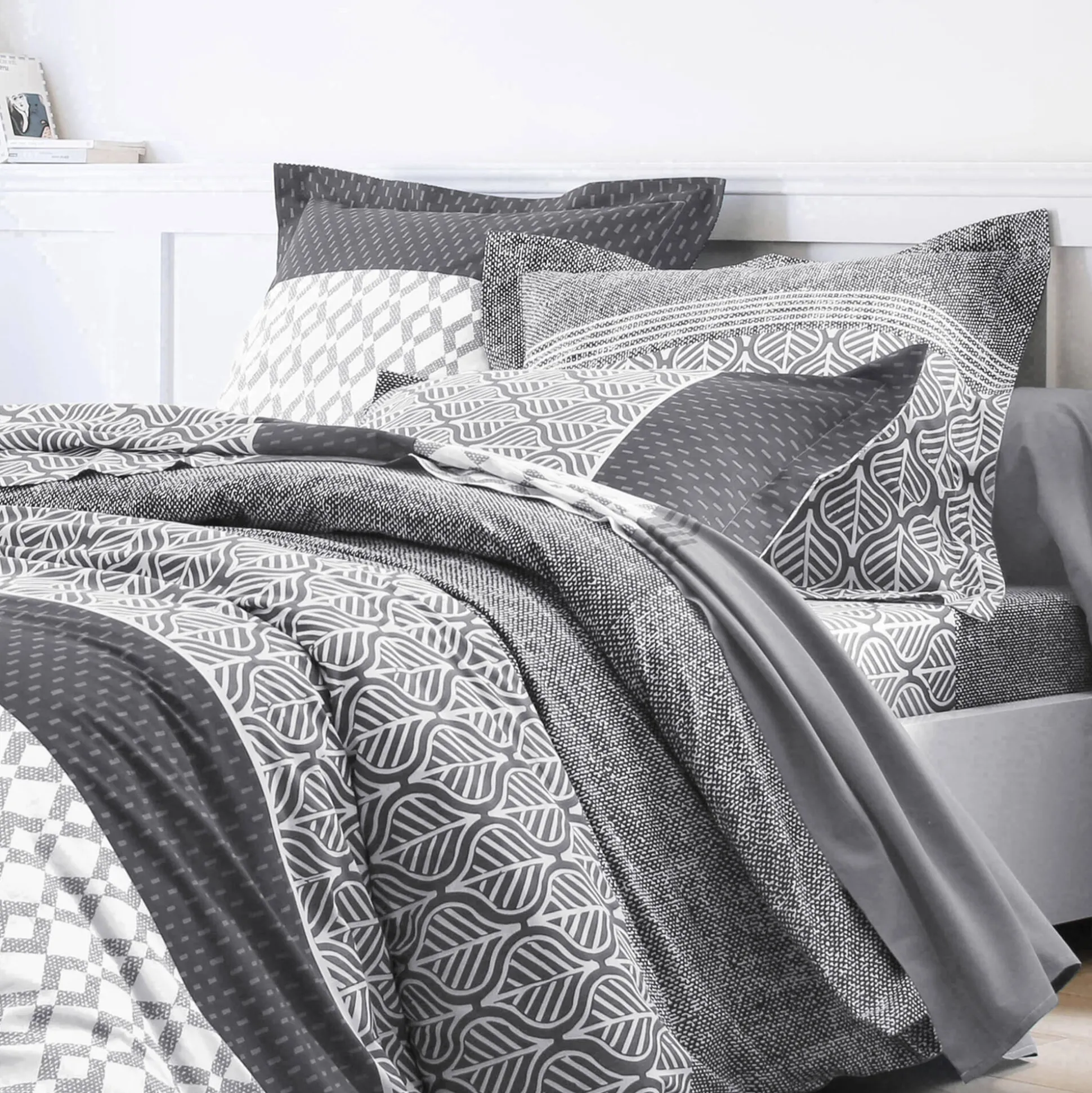 Bedlinnen Tommy in katoen met geometrische print