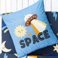 Bedlinnen voor kids, Galaxy met kattenprint, 1 persoon - katoen