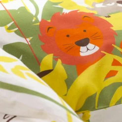 Bedlinnen voor kinderen Jungle, met dierenprint, voor 1 persoon - katoen