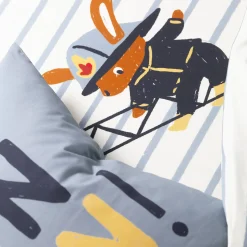 Bedlinnen voor kinderen met brandweermotieven, in katoen