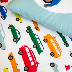 Bedlinnen voor kinderen Vroum, katoen - autoprint