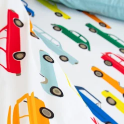 Bedlinnen voor kinderen Vroum, katoen - autoprint