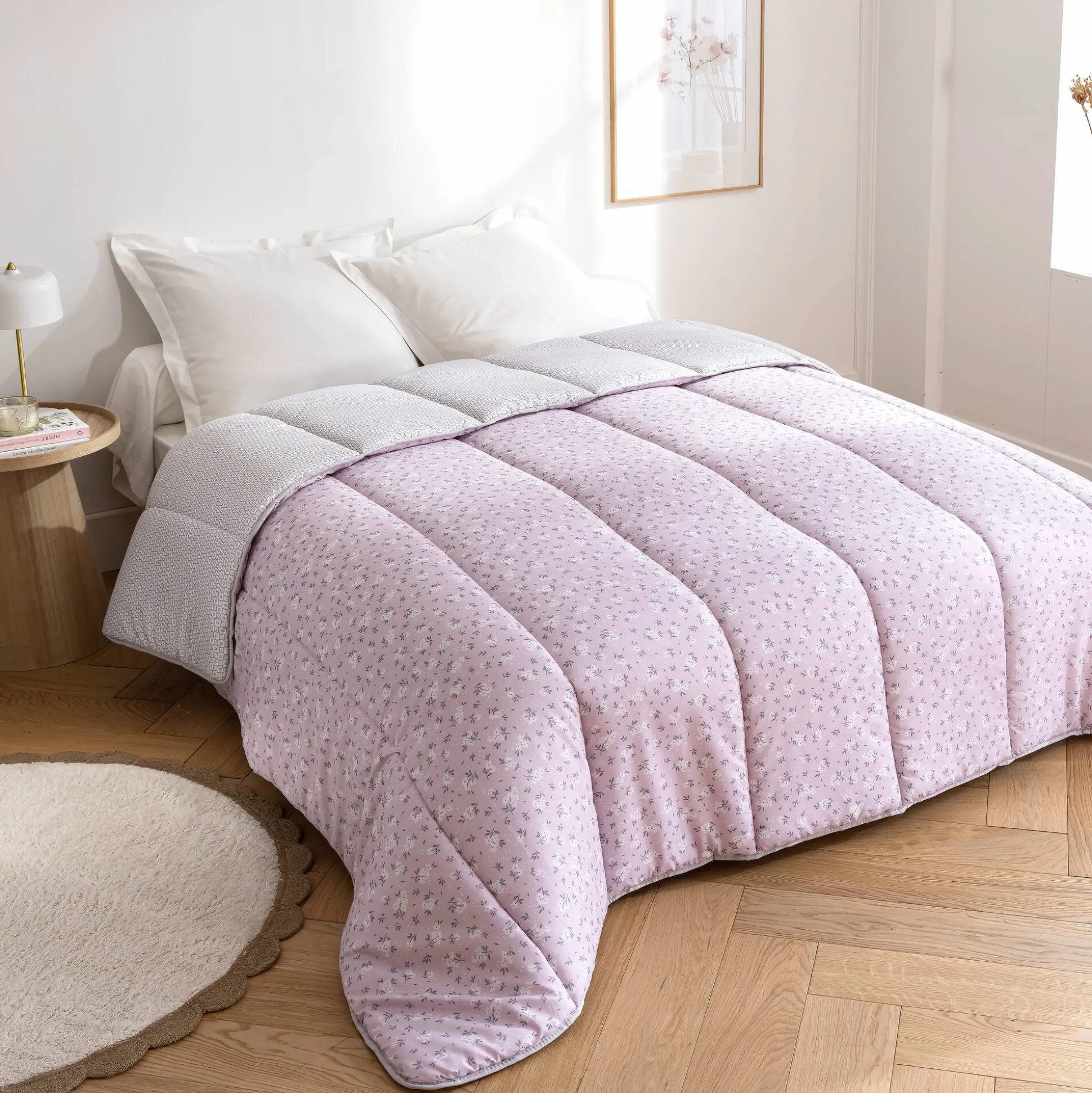 Bedrukt dekbed in microvezel Printemps 400 g/m2
