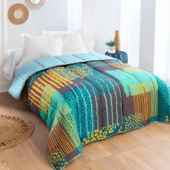 Bedrukt dekbed in microvezel, Savane - 200g/m2