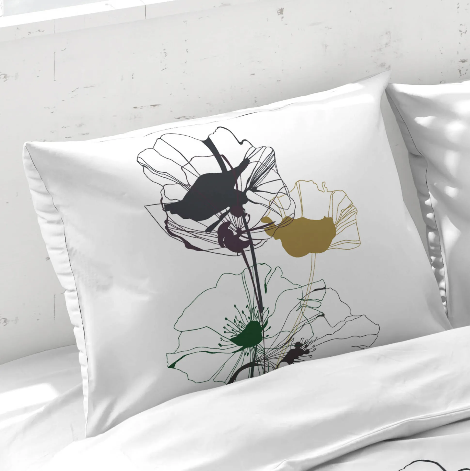 Bedrukt katoenen Poppy beddengoed