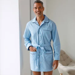 Bedrukt pyjamajasje - popeline van polykatoen