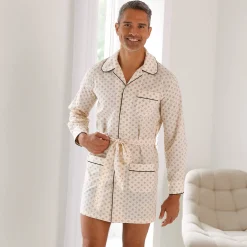 Bedrukt pyjamajasje - popeline van polykatoen