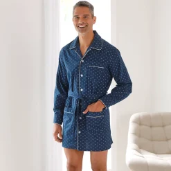Bedrukt pyjamajasje - popeline van polykatoen