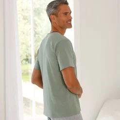 Bedrukt pyjamashirt met korte mouwen