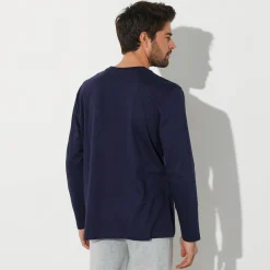 Bedrukt pyjamashirt met lange mouwen