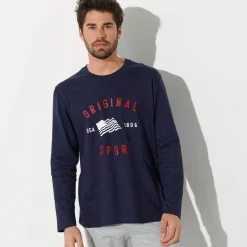 Bedrukt pyjamashirt met lange mouwen