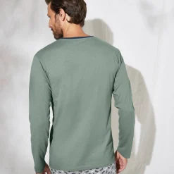 Bedrukt pyjamashirt met lange mouwen