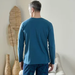 Bedrukt pyjamashirt met lange mouwen