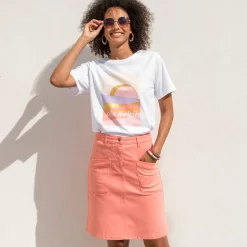Bedrukt T-shirt, loose volume