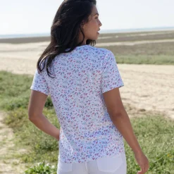 Bedrukt T-shirt met korte mouwen