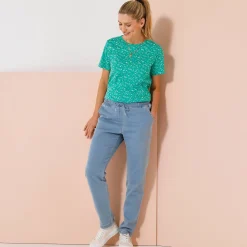 Bedrukt T-shirt met korte mouwen