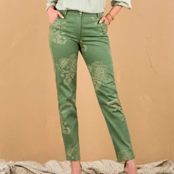 Bedrukte broek met kasjmiermotief