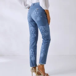 Bedrukte broek met kasjmiermotief