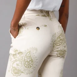 Bedrukte broek met kasjmiermotief