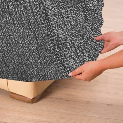 Bedrukte en gewafelde bi-rekbare hoes voor fauteuil en zitbank