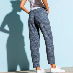 Bedrukte joggingbroek in geruwd molton