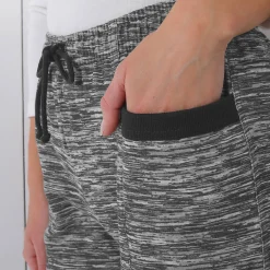 Bedrukte joggingbroek in geruwd molton