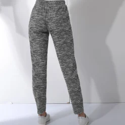 Bedrukte joggingbroek in geruwd molton
