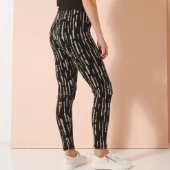 Bedrukte legging, elastische taille