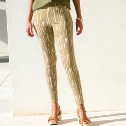 Bedrukte legging, elastische taille
