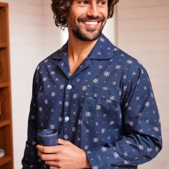 Bedrukte pyjama in popeline van polyester/katoen