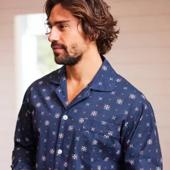 Bedrukte pyjama in popeline van polyester/katoen