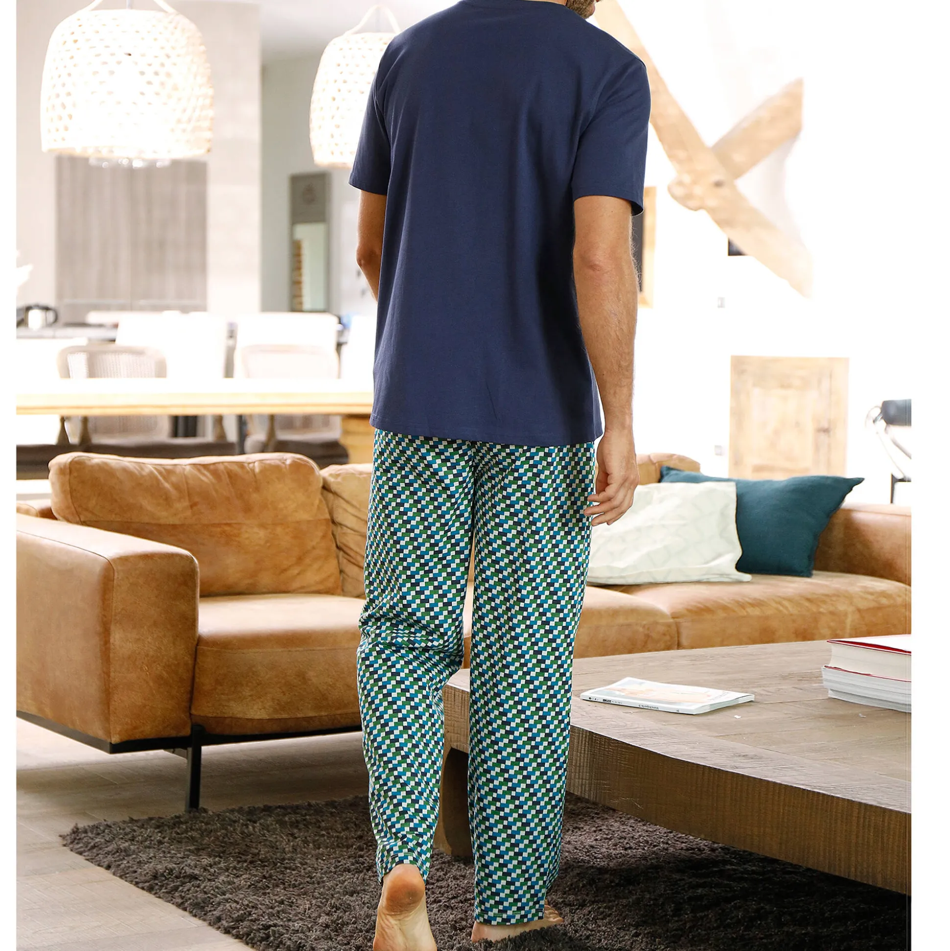 Bedrukte pyjamabroek