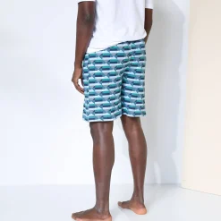 Bedrukte pyjamashort in katoen