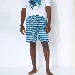 Bedrukte pyjamashort in katoen