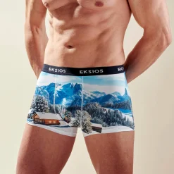 Bedrukte stretch microvezel boxershorts - set van 2