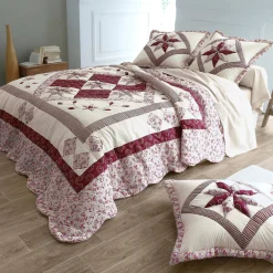 Bedsprei met patchwork